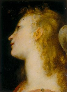 天使の頭 作： Federico Barocci