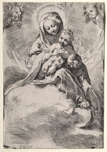 雲の中のマドンナ 作： Federico Barocci
