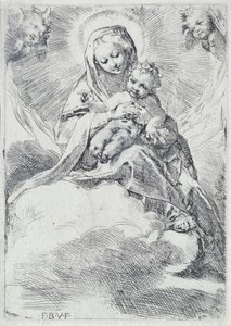 雲の中のマドンナ 作： Federico Barocci