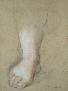 足の研究、16世紀後半 作： Federico Barocci
