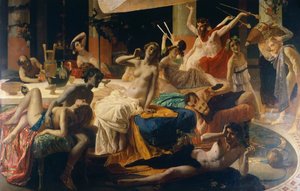 メッサリーナの乱交パーティ 作： Federico Faruffini