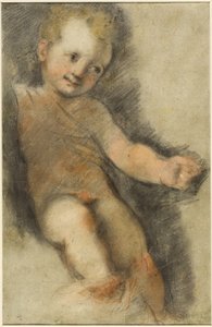 幼子キリスト：サン・ジョヴァンニの聖母のための習作 作： Federico Fiori Barocci or Baroccio