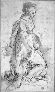 聖母の形の研究 作： Federico Fiori Barocci or Baroccio