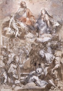 マドンナデルポポロ 作： Federico Fiori Barocci or Baroccio