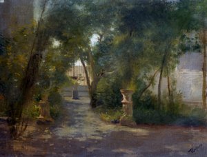 ポルティチのヴィラ」フェデリコ・ロサーノ（1835-1912）の絵画 作： Federico Rossano