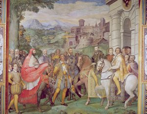 シャルム5世（1500〜58年）、ワームズのアレッサンドロファルネーゼ（1546-92年）、「サラデイファスティファルネーゼ」（ファルネーゼの素晴らしさのホール）、1557年〜66年（95812年を参照）