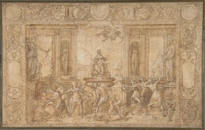 春のアレゴリーの習作、1579年。 作： Federico Zuccaro