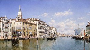 大運河、ヴェネツィア、1883 作： Federico del Campo