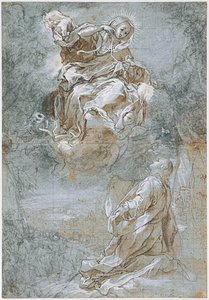 神聖なベルトの奇跡、1600年から1610年頃 作： Federigo Barocci