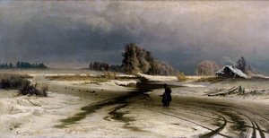 雪解け、1871 作： Fedor Aleksandrovich Vasiliev