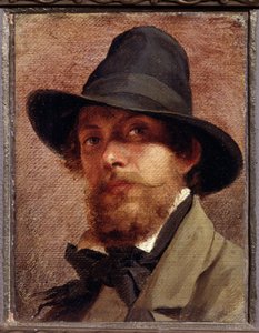 「自画像」 フョードル・アンドレエヴィッチ・ブロニコフ（1827-1902）による絵画 1856年 国立V.トロピニン博物館、モスクワ