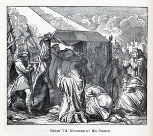 1882年、人々に追悼されるヘンリー7世