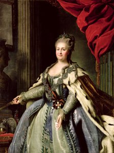 エカテリーナ2世（1729-96）の肖像 1770年頃（油彩・キャンバス 作： Fedor Stepanovich Rokotov