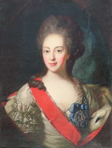 エカテリーナ・オルロヴァ伯爵夫人の肖像（1758-81） 作： Fedor Stepanovich Rokotov
