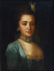 プリンスコフヤイワノフナゴリチナ王女の肖像 作： Fedor Stepanovich Rokotov