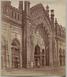 Jama Masjid Gate   1312800   ja       japanese Successfully Translated  Original: Descending Geese at the Rice Fields (Tanbo no rakugan) and Evening Bell of the Morning After (Kinuginu no bansho), from the series "Eight Views of Figures Inside and Outside  作： Felice A. Beato