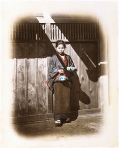 喫茶店のウェイトレス、1868年頃 作： Felice Beato