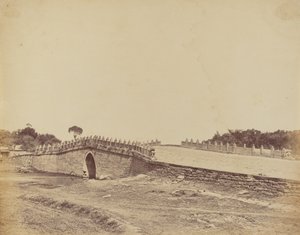 1860 年 9 月 21 日、ペキン近郊のパリチアン橋、中国帝国軍との戦いの現場 作： Felice Beato