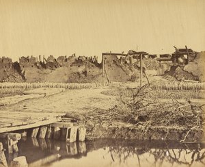 1860年8月21日、イギリス軍の入口を示す北砦の外観