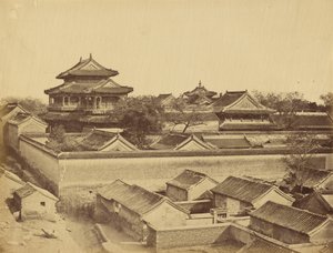 アンティン門から撮影した北京の最初の眺め、1860年10月 作： フェリーチェ・ベアト
