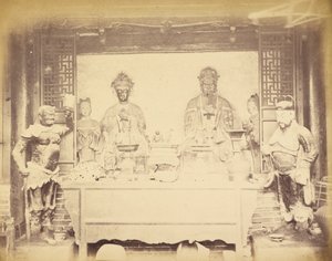 1860年8月1日、中国、ペタン、第1師団本部 作： Felice Beato