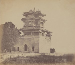 インペリアル サマー パレス ユエン ミン ユエン、ペキン、焼失前、1860 年 10 月 18 日 作： Felice Beato