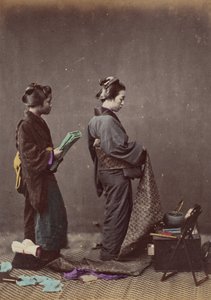 帯またはガードルを着用、1868年. 作： Felice Beato