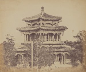 1860 年 10 月 18 日、大皇宮ユエン ミン ユエン、ペキン、焼失前 作： Felice Beato