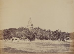 1860 年 10 月 29 日、ペキン、インペリアル 冬宮殿の大塔 作： Felice Beato