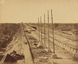 1860年10月21日、イギリス軍とフランス軍が所有していたアンティン門の壁の頂上