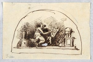 芸術と科学のリュネット 作： Felice Giani