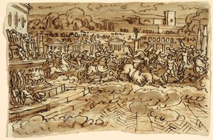 フリーズの装飾としての壁画プロジェクト 作： Felice Giani