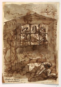 Sketchbook Folio、教皇シクストゥス2世、執事 作： Felice Giani