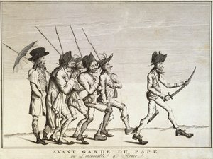 ファエンツァの戦い前の教皇の兵士 作： Felice Giani