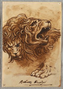 2 つのライオンの頭 作： Felice Giani