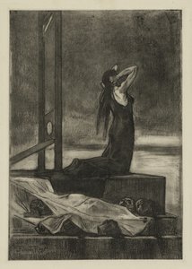 極刑: 死の苦痛 (Todesstrafe: La peine de mort) 作： Félicien Rops
