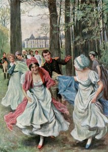 領事館中にマルメゾンの公園で 作： Felicien baron de Myrbach Rheinfeld
