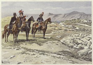ニコポリスの乗馬調査の兵士 作： Felicien baron de Myrbach Rheinfeld