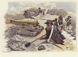 ニコポリスの廃墟の中で地位を占める兵士 作： Felicien baron de Myrbach Rheinfeld