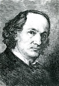 シャルル・ボードレール（1821-67）（エングレーヴィング）（モノクロ写真 作： Felix (after) Bracquemond