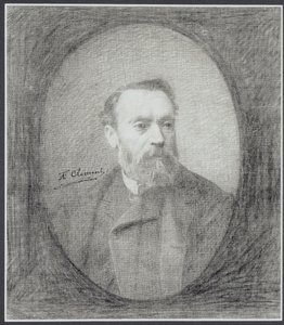 自画像 作： Felix Auguste Clement