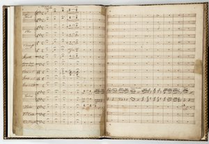 フェリックスメンデルスゾーン作「真夏の夜の夢」の原稿スコア 作： Felix Bartholdy Mendelssohn