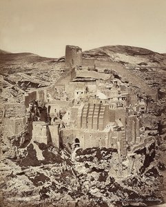 イスラエルのマルサバ修道院の風景 作： Félix Bonfils