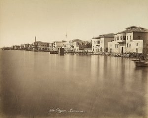 キプロスのラルナカ市の風景 作： Félix Bonfils