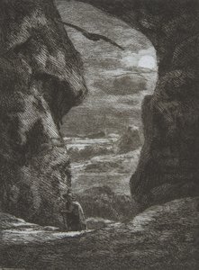 カルパッツに別れを告げる、1857 年。 作： Felix Bracquemond