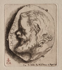 チャールズメリヨン、1854年。 作： Felix Bracquemond