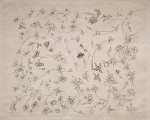 プレートとボーダーのための花のデザイン（No.14） 作： Felix Bracquemond