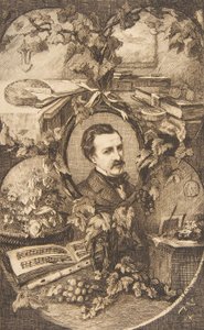 シャンフルーリの「Friends of Nature」の口絵、1859 年。 作： Felix Bracquemond