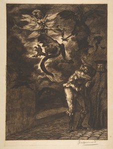 私の太陽から、悪党！ラミナグロビス、1854-1855年を去るPanurge。 作： Felix Bracquemond