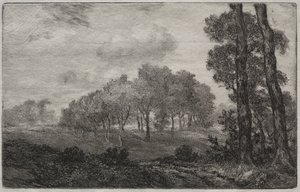 風景、フランス語の後 作： Felix Bracquemond